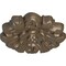 Ekena Millwork Emery Leaf Ceiling Medallion, Hand-Painted Warm Silver, 7 5/8"OD x 1"P CM07EMWSS - alternate 2